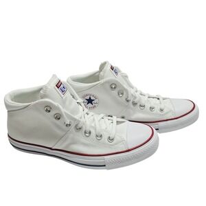 Converse Chuck Taylor All Star Madison Mid White Canvas Sneakers 563511F Size 10